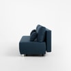 Sofa rozkładana szaroniebieska STAR - 3