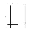 Kinkiet minimalistyczny LED złoty MILL - 2