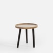 Stolik pomocniczy czarny / drewno 38 cm - 1