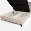 Łóżko kontynentalne beżowe VINCENZO 160x200 cm - 6