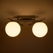 Lampa sufitowa LED 2 klosze kule NEBULA - 3
