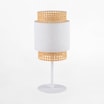 Lampka nocna rattanowa biała BOHO - 1