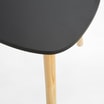 Stolik kawowy trójnóg czarny 46 cm - 2