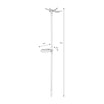 Lampa outdoorowa solarna LED IP44 srebrna WAŻKA - 3