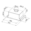 Korpus QUBIK 60x77 grafit z czarnym okapem OKPZH18EF - 2