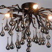 Lampa sufitowa czarna ICICLE fi 60 cm - 3