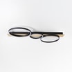 Lampa sufitowa LED 3 pierścienie czarno-złota PRIMO - 1