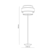 Lampa podłogowa abażur TRIO JUTA - 5