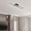 Lampa sufitowa czarna LED ROUTE fale - 2