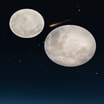 Plafon LED ozdobny książyc LUNAR z pilotem - 2