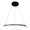Lampa wisząca LED pierścieniowa czarna HORIK 60 cm - 1