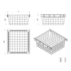 Kosz wysuwany żółty KIDDON do szaf ADBOX 75 cm - 3