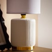 Lampa stołowa nocna biała 27,5 cm - 4