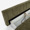 Sofa 3-osobowa rozkładana oliwkowa LILI - 3