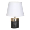 Lampa stołowa glamour złoto-czarna 26 cm - 1