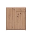 Komoda TEMPRA 2 niska 2D2S, dąb artisan - 3