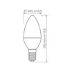 Żarówka LED E14 8W barwa ciepła ORO-E14-C37-TOTO-8W-WW - 2