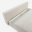 Sofa 3-osobowa rozkładana lniany beż SISI - 4