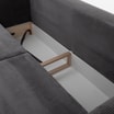 Sofa 3-osobowa sztruksowa szara RICO NEW - 5
