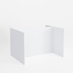 Formatki do wyspy kuchennej 123,2x93,8x82 białe SALVINA - 1