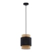 Lampa wisząca rattanowa czarna BOHO 20 cm - 4
