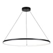 Lampa wisząca LED pierścieniowa czarna HORIK 90 cm - 1