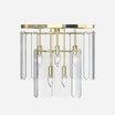 Lampa sufitowa transparentne szkło złota NIRA 43 cm - 2
