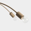 Lampa sufitowa beżowa KORTE 4 - 4