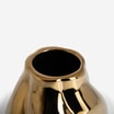 Wazon ceramiczny, złoty, 15 cm - 3