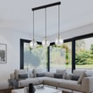 Lampa wisząca transparentna listwa DEVI 3 - 3