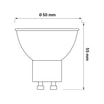 Żarówka LED GU10 8W barwa zimna ORO-GU10-HERA-8W-II-BZ - 3