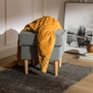 Koc musztardowy SQUADRO 150x200 cm - 2