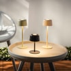 Lampa stołowa LED IP44 kremowa POCO - 2