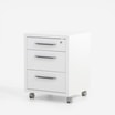 Kontener z szufladami DISEGNO WHITE OFFICE biały połysk - 2