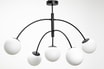 Lampa sufitowa kule czarna VOLTA 5 - 6