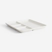 Porcelanowy talerz do serwowania, 25,5x25x2,5cm - 3