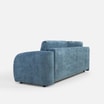 Sofa 3 osobowa, rozkładana z pojemnikiem granatowa PORTO - 5