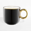 Kubek porcelanowy czarny ROYAL 380 ml - 1