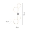 Lampa sufitowa LED srebrna MINI RITUS - 5