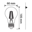 Żarówka LED E27 7W barwa ciepła ORO-E27-FL-CLARO-7W-WW - 2