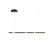 Lampa wisząca LED listwa czarna BALBO - 1
