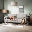 Sofa 3-osobowa rozkładana szara MOSKA - 2
