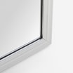 Lustro wiszące 30x120 cm srebrne - 2