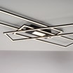 Lampa sufitowa LED 45W czarna ASMIN z pilotem - 5