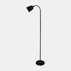 Lampa podłogowa elastyczne ramię czarna ALEKS - 1