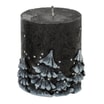 Świeca walec glamour LAS 8 cm - zdjęcie 2