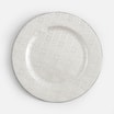 Talerz dekoracyjny, podtalerz, srebrny, 33 cm - 1