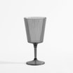 Kieliszek do wina plastikowy szary 400 ml - 1