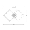 Lampa sufitowa LED złota HEX 72 cm - 4