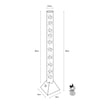 Lampa podłogowa dekoracyjna LED RGB USB srebrna AQUA 90 cm - 4